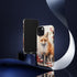 Christmas Fox in a Wreath of Red Berries - Impact Resistant Phone Case